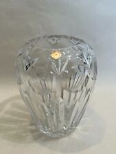 Vintage Bleikristall 24% Cut Crystal Bavaria Germany Vase, 8 1/4
