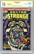 Doctor Strange #4 CBCS 7.5 Witnessed Sig Thomas/Englehart 1974 picture