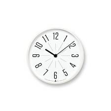 Lemnos Jiji AWA13-03 WH Analog Wall Clock Tabletop or Wall Clock with Stand picture
