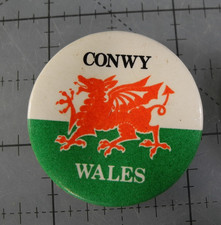 Vintage Wales Conwy Button pinback picture