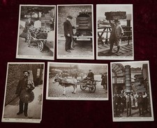 RARE ROTARY 10513 LONDON LIFE REAL PHOTO POSTCARDS x 6 CHIMNEY SWEEP, COSTER ETC picture