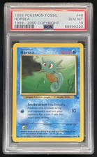 1999 Pokemon Fossil #49/62 Horsea PSA 10 picture