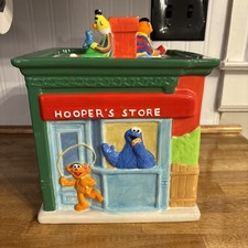 Sesame Street Neighborhood Cookie Jar Vintage Treasure Craft Hoopers Big Bird picture