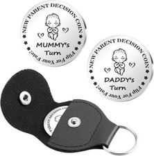 Humorous Decision Coin - Unique Gift for New Parents picture