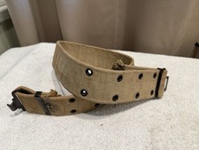 💙Original Post-WW2 US M1936 Pistol Belt USGI Webbed Belt Field Gear Israelite picture