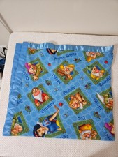Vintage Disney Snow White & Seven Dwarfs Handmade Fleece Throw Blanket picture