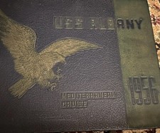 U.S.S. U.S. ALBANY CA-123 Yr. 1956 MEDITERRANEAN Navy CRUISE BOOK... picture