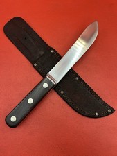 🔪Vintage JACOBS BROS. Co. Inc. 6” Butcher / Skinning Knife, Wood Scales, U.S.A picture