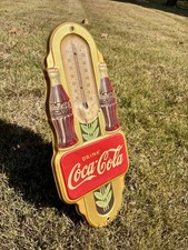 1940-1941 COCA-COLA Double Bottle Thermometer by Robertson picture