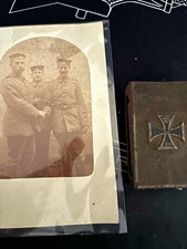 German WWI (1914-18) Original Match box and photo of German soldiers picture