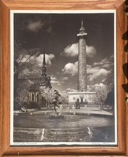 A Aubrey Bodine Signed Washington Monument Baltimore Photo Framed Maryland picture