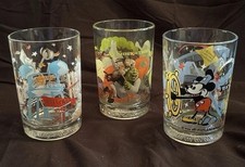 McDonald's 2007 Disney & Shrek the Third Collectible Glasses Set, Lot of 3 picture