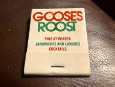 Goose’s Roost Restaurant, Niagra Falls, NY, Full Unstruck Matchbook picture