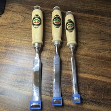 Kirschen Two Cherries 1858 S-Form Chisel 3 Piece Lot Made in Germany Excellent picture