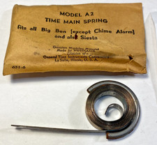 Westclox Model A2 Time Main Spring fits all Big Ben except Chime Alar NOS Lot #5 picture
