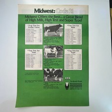 Midwest Breeders Cooperative Midwest Code 21 Shawano WI 1982 Clipping SV33-2 picture