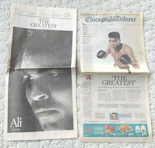 Death Muhammad  Ali   Chicago Tribune 6-4-2016 plus 6-5-2016 The Greatest picture