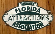 Florida Attractions Association Metal Sign - NOT vintage picture