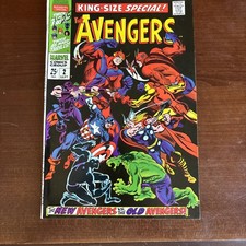 MARKED Avengers King-Size Special #2 (1968) Annual John Buscema Cover  picture
