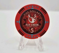 Kiowa Elk Creek Casino Hobart Oklahoma $5 Casino Chip picture