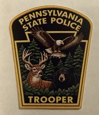 Pennsylvania State Police Patch Vinyl ￼Sticker 3 inch, Wildlife picture