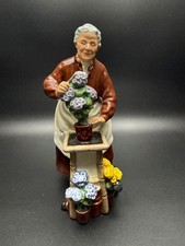 Vintage Royal Doulton Flora Figurine- HN 2349- Flower Seller- Made in England picture