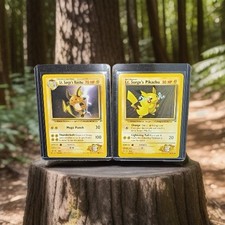 Pokémon Gym Heroes 2-Card Lot Lt. Surge's Raichu 28/132 Lt. Surge’s Pikachu 81 picture