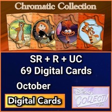Topps Disney Collect Chromatic Collection October SR+R+UC 69 Cards picture