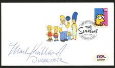 Mark Kirkland signed autograph FDC SIMPSONS Animation Director PSA Stickered picture