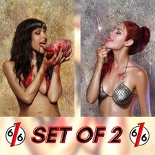 🔥 VAMPIRELLA VS RED SONJA 1 CARLA COHEN 616 Virgin Variant Set picture