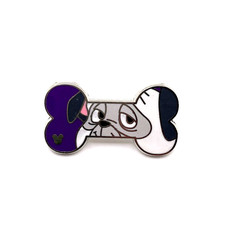 Disney HKDL 2019 Hidden Mickey Dog Bone Pocahontas Percy Purple Bone Pin picture