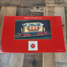 Dillard New Bright Holiday Express Reindeer Stable Christmas Train Rare Red Sign picture
