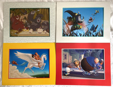Lot of 4 Disney Exclusive Commemorative Lithographs Original Envelopes Excellent picture