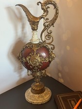 Antique 19″ Solid Bronze Renaissance Revival Ewer Continental Europe c.1875 picture