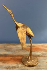Vintage Brass Figurine Crane or Heron picture