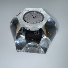Baccarat Crystal Desktop Clock/Paperweight C-001 picture