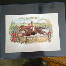 B.C. Schenck & Co. Victorian Horse Racing Trade Card Advertising Multicolor picture