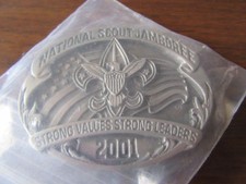 2001 National Jamboree Pewter Belt Buckle       NPC3 picture