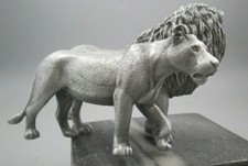 rare lion and lioness africa lion king ratrod hotrod car hood ornament  picture