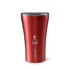Sttoke Leakproof Ceramic Reusable Coffee Cup 12 oz, Satin Red picture