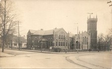 WASHINGTON STREET BAPTIST CHURCH lynn ma real photo postcard rppc massachusetts picture