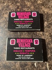 2 Benihana Village Las Vegas Hilton Hibachi Tempura Robata Matchbook picture
