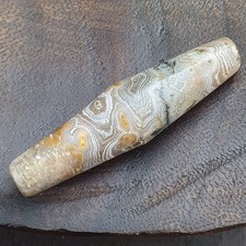 Natural Antique crazylace Agate Bead with Unique Eyes Pattern picture