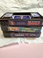HALLOWEEN HORROR MOVIE NIGHT VHS VIDEO TAPE CANDLE TJ MAXX VIRAL  picture