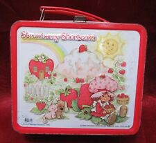 Vintage 1980 Aladdin Strawberry Shortcake Metal Lunch Box No Thermos picture