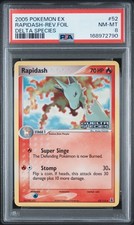 Pokemon Rapidash Reverse Holo EX Delta Species 52/113 PSA 8 picture