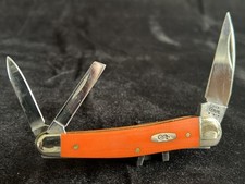 Vintage CASE XX USA ORANGE G10 SEAHORSE WHITTLER KNIFE 10355 WH SS Early 2000's picture