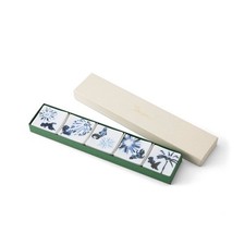 Mino-ware Japanese Chopsticks Rest Cutlery Rest 5pcs set fireworks & goldfish picture