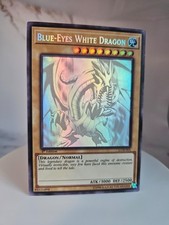 Blue-Eyes White Dragon - Faded Art Ghost Rare (LOB Art - ENGLISH) picture