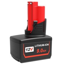 Upgraded 9000mAh 12V Replacement for Milwaukee M12 Battery Lithium 48-11-2460... picture
